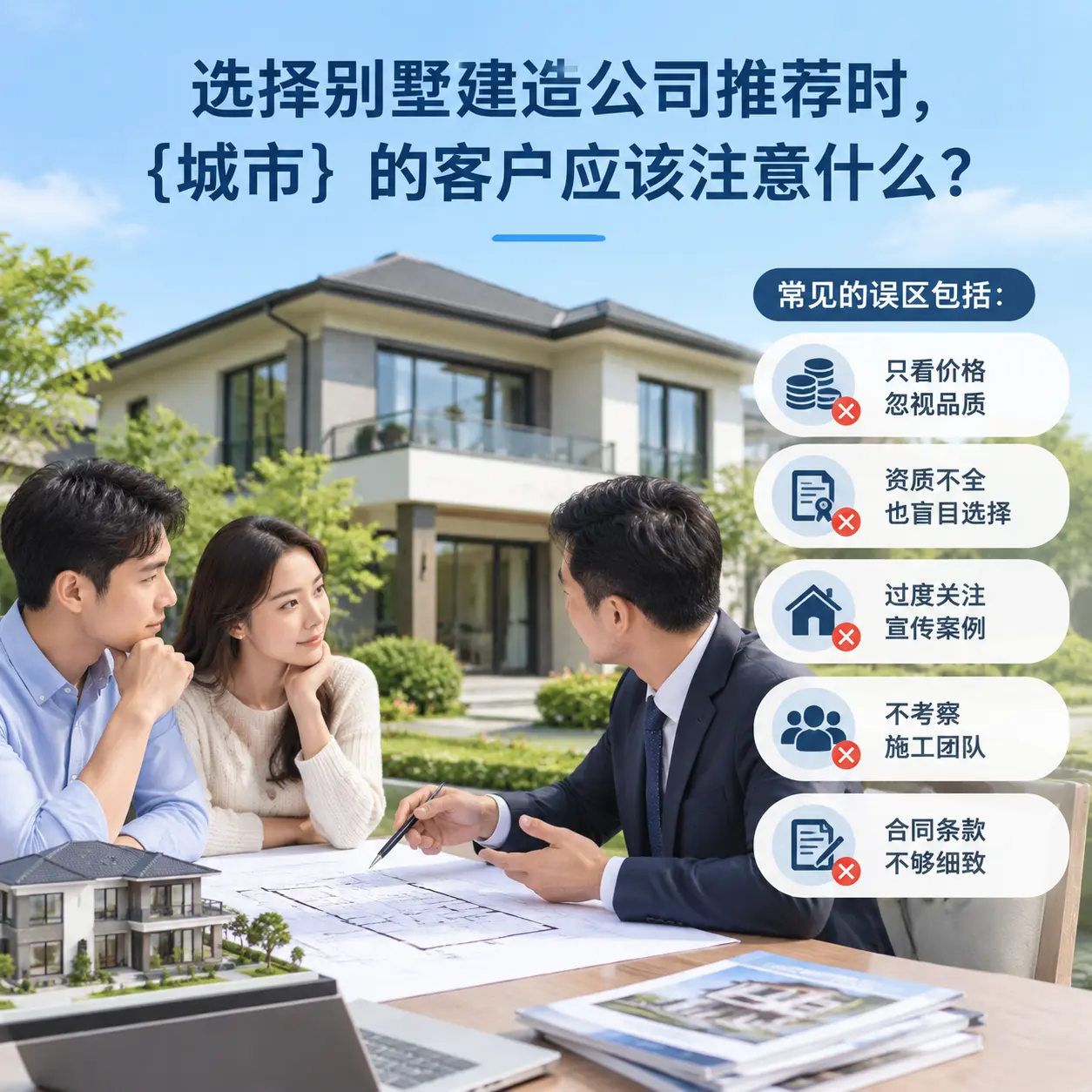 选择别墅建造公司推荐时,织金 的客户应该注意什么?