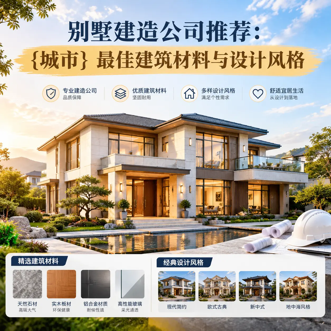 别墅建造公司推荐： 织金 最佳建筑材料与设计风格