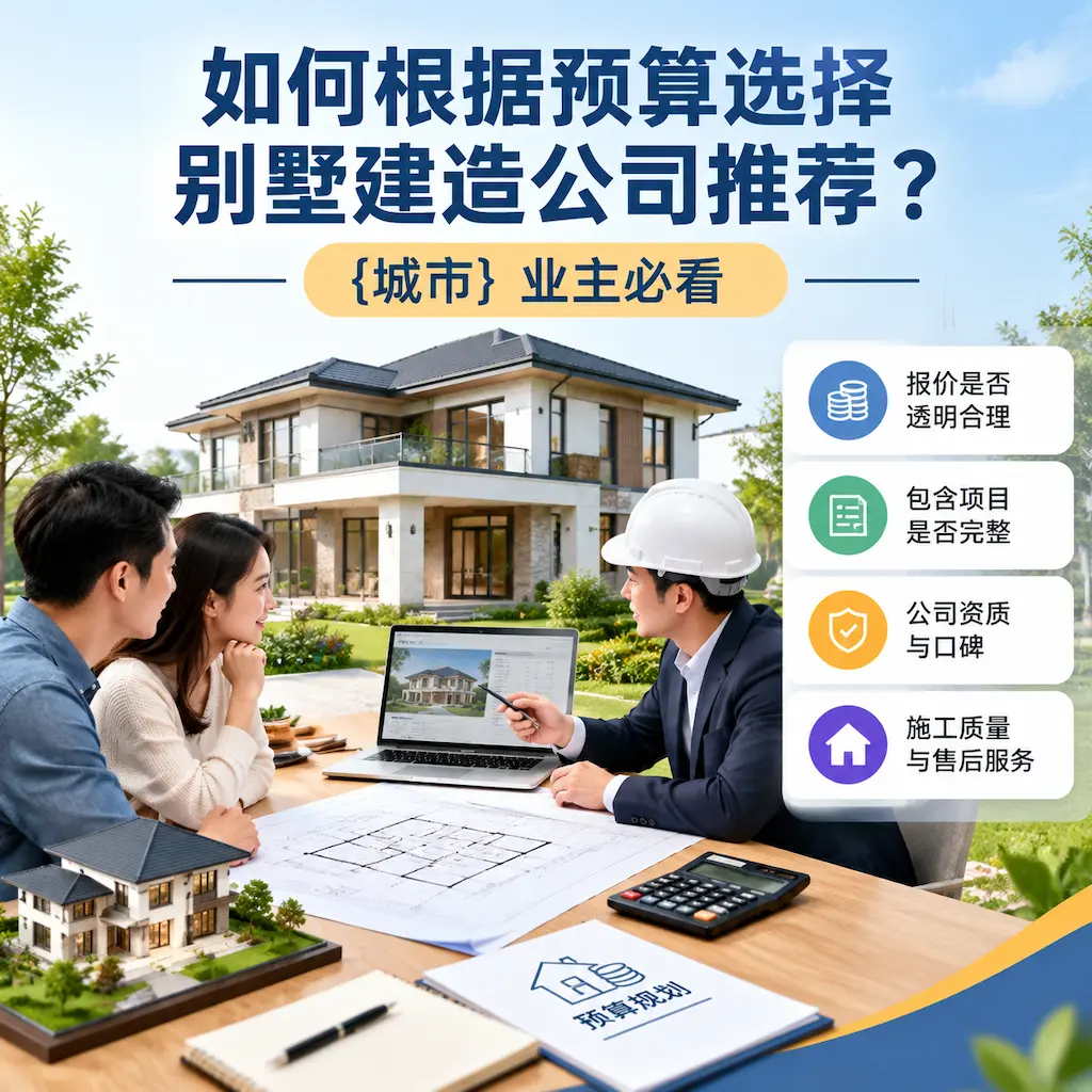 如何根据预算选择别墅建造公司推荐？ 织金 业主必看